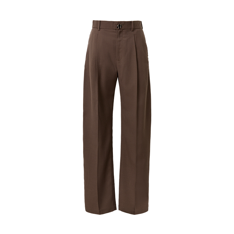 Dark Camel Tailored Trousers