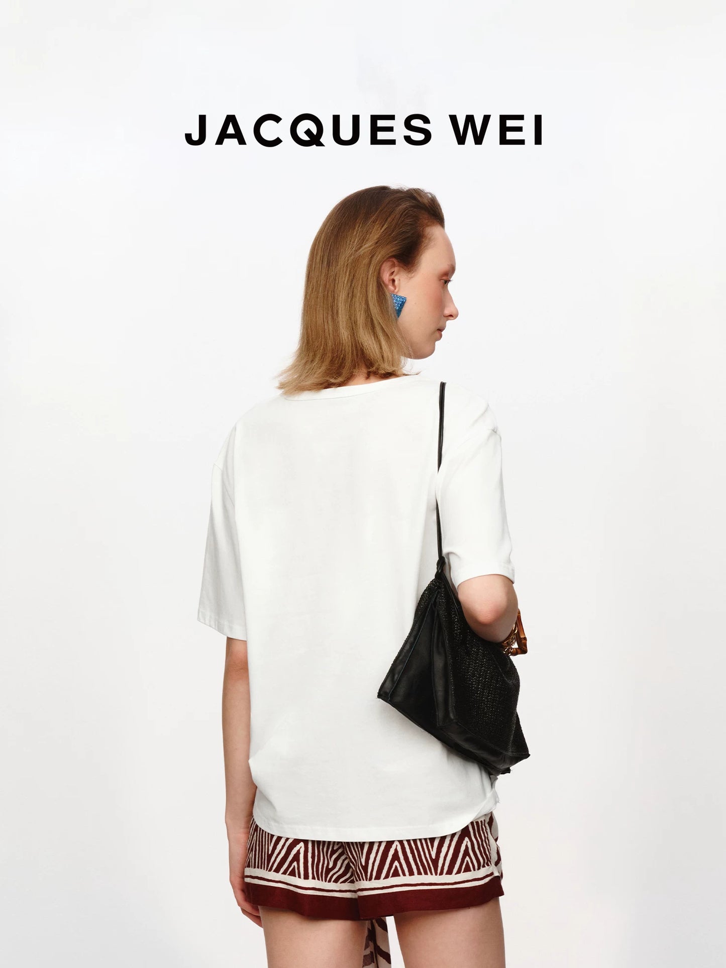White Pearl Embellished Cotton Tee