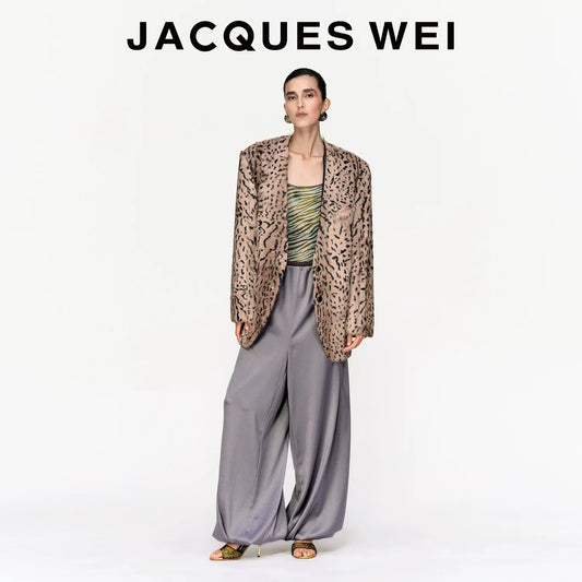 Ocelot Print Shearling Jacket
