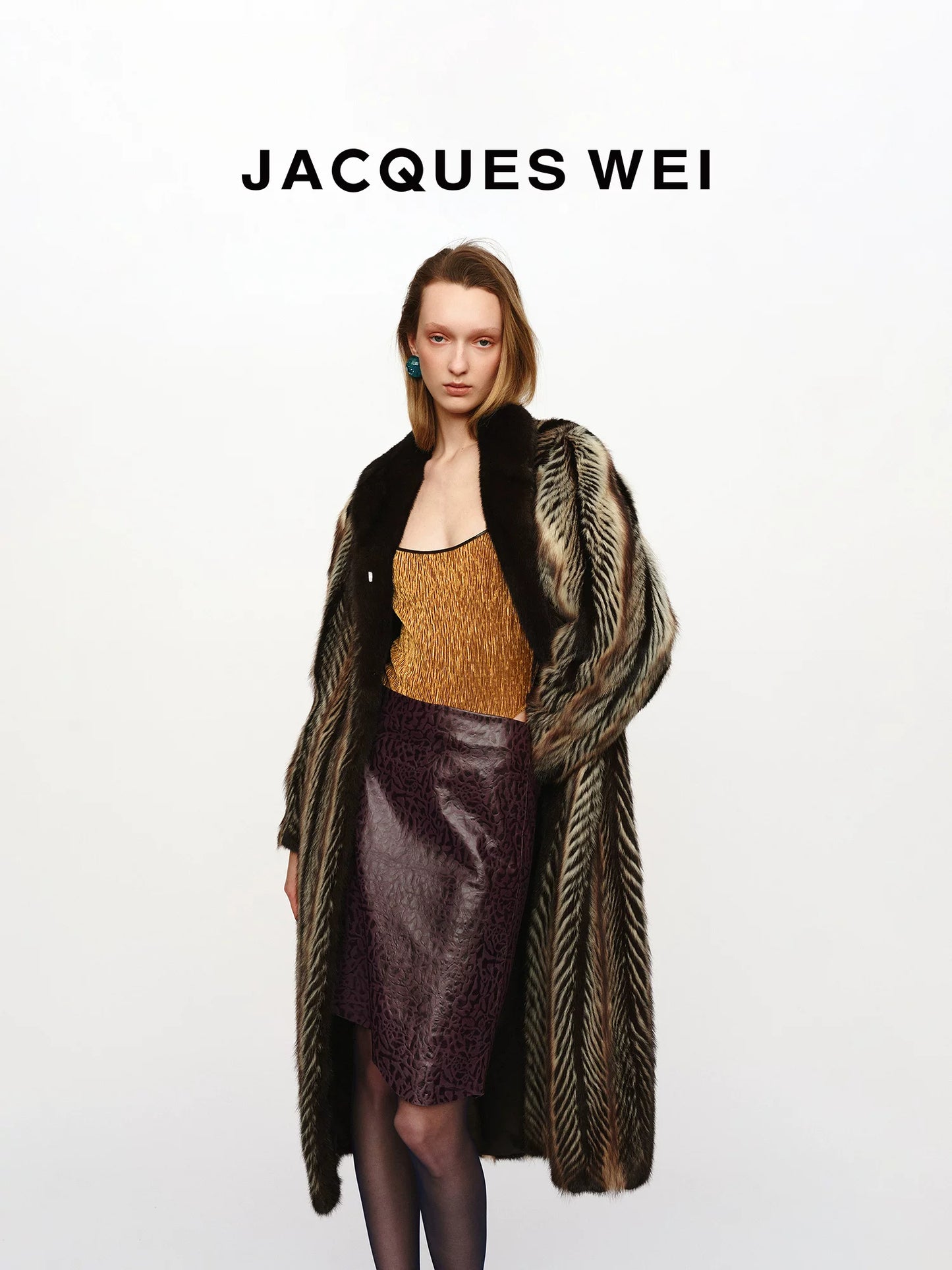 Silk-Velvet Paneled Bodysuit