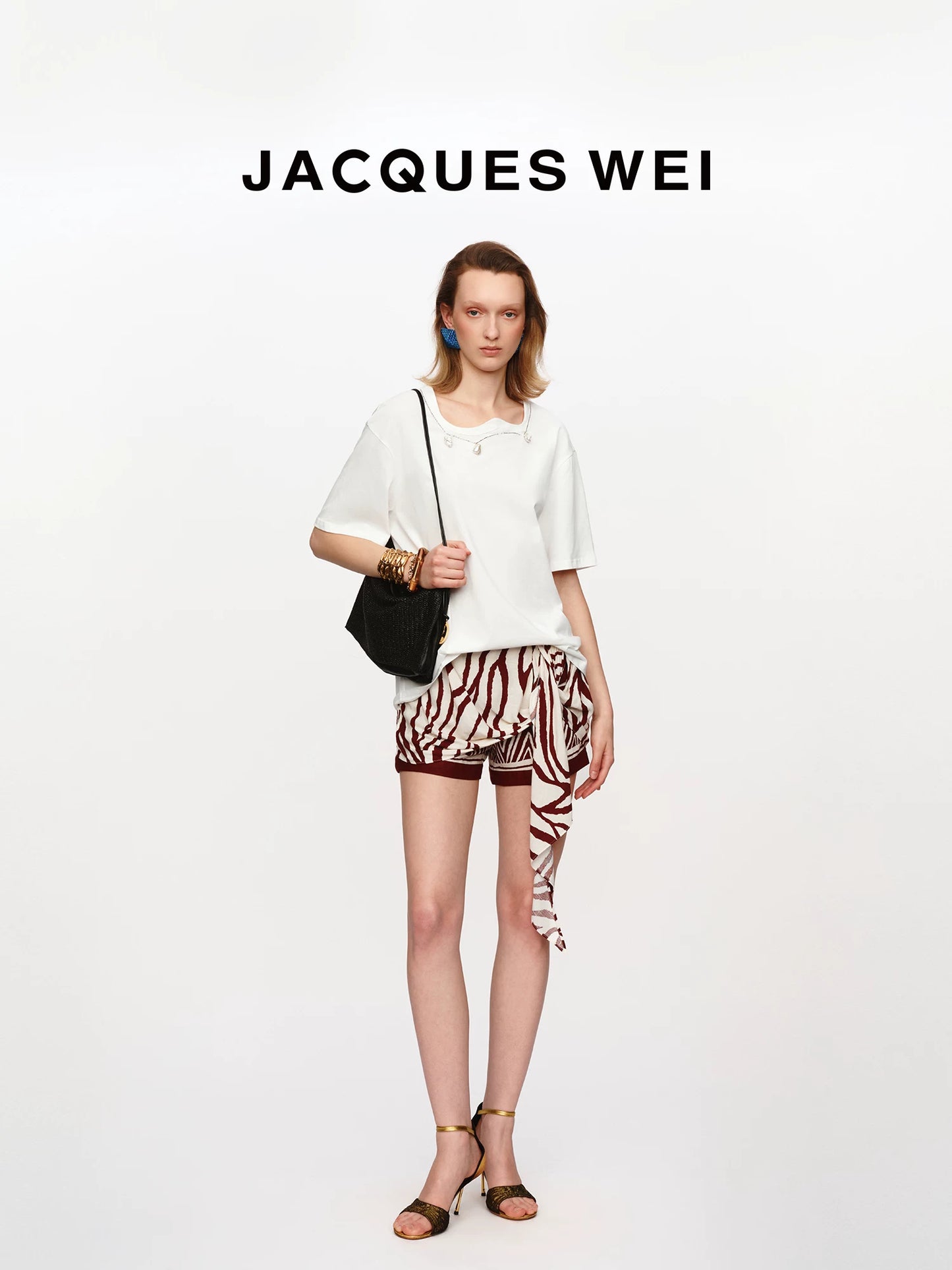 White Pearl Embellished Cotton Tee
