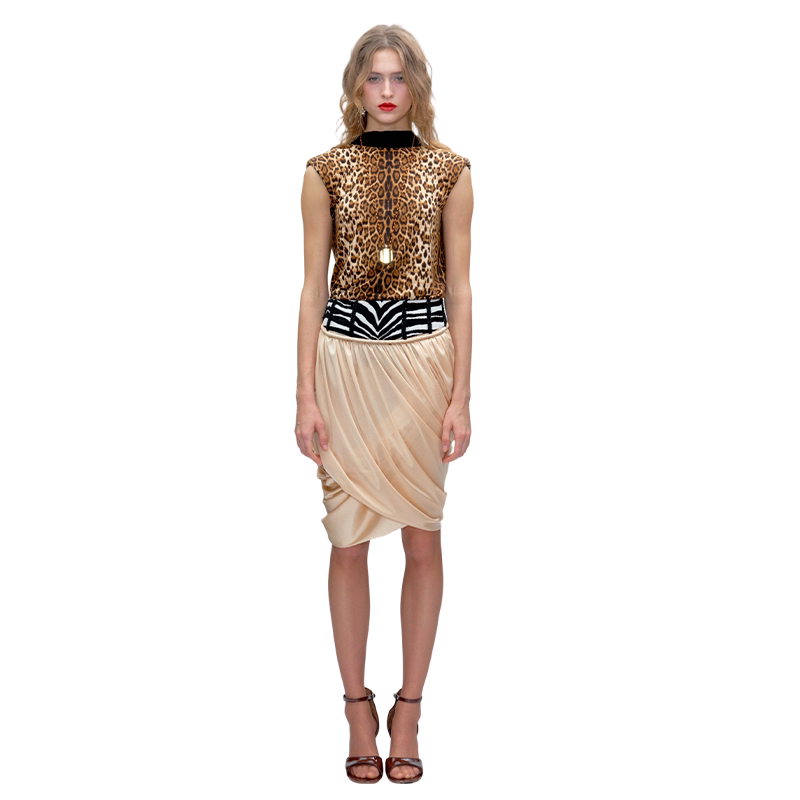 Sheepskin Patchwork Winter Skirt